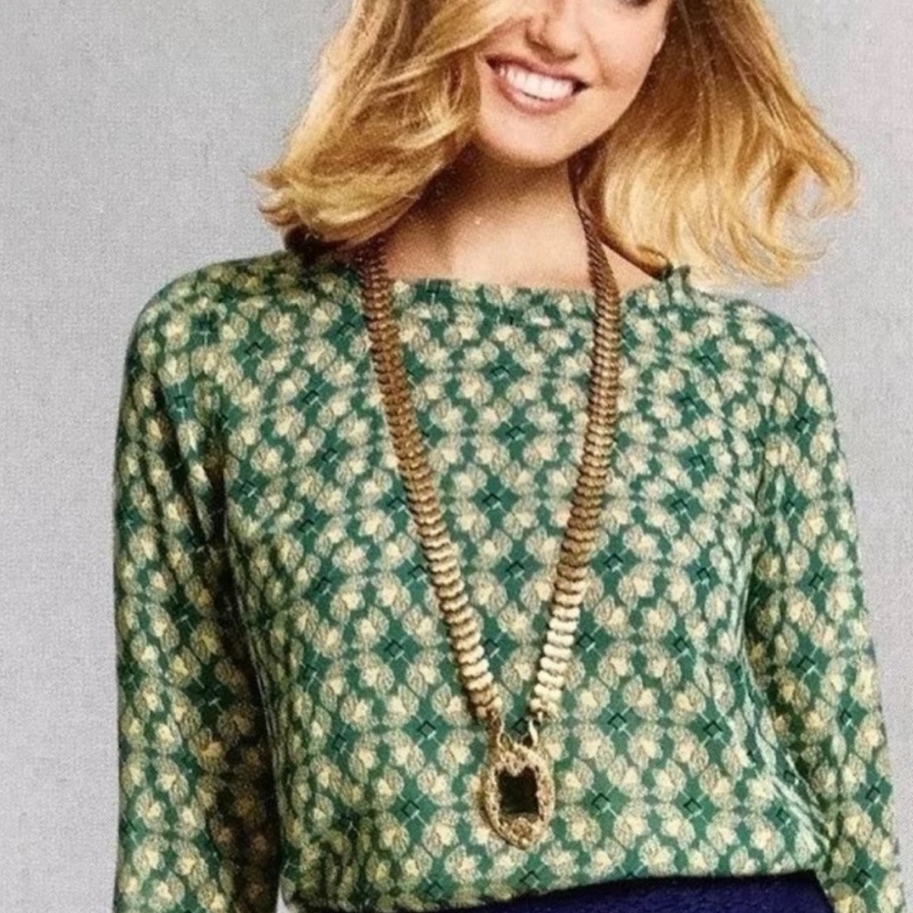 CAbi | Jade Geometric Blouse #3069